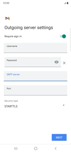 Press the field below 