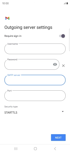 Press the field below 