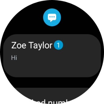 Press the required text message to read it.