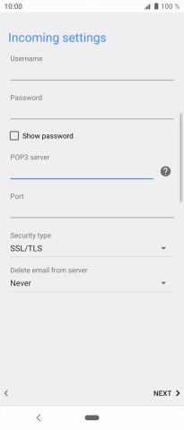 Press the field below 