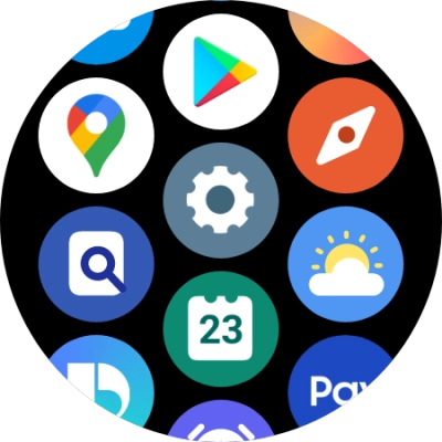 Press the settings icon.