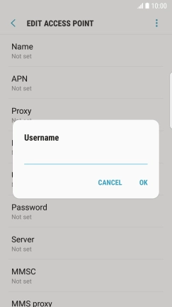 Key in eesecure and press OK.