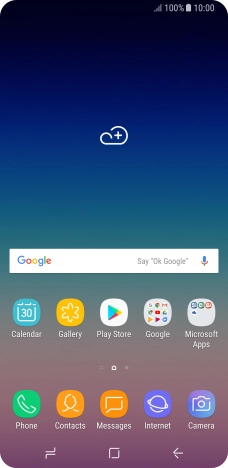 Slide your finger downwards starting from the top of the screen.