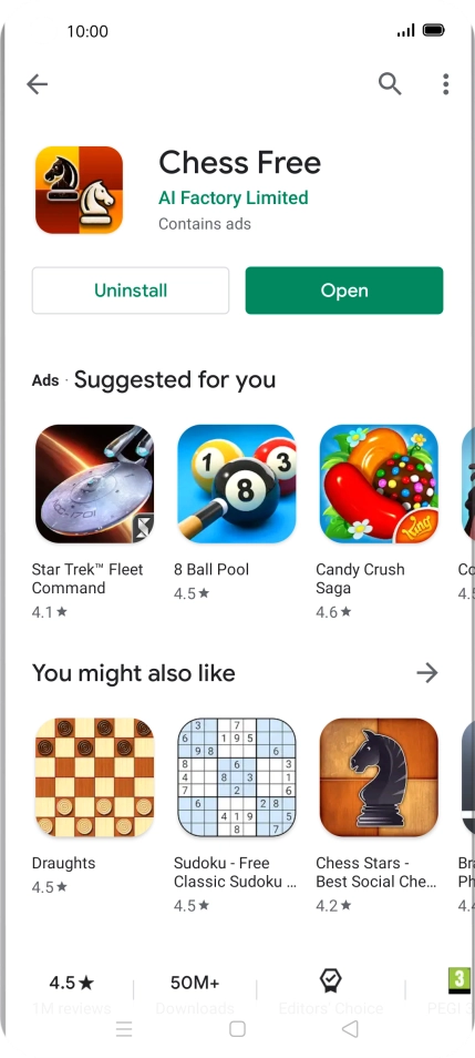 Press the Home key to return to the home screen.