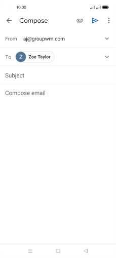 Press Subject and key in the required subject.