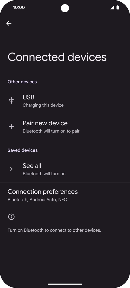 Press Pair new device.