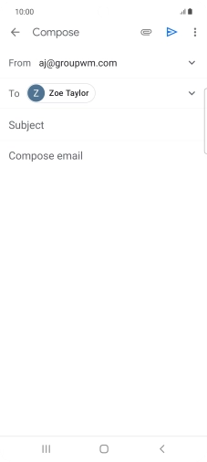 Press Subject and key in the required subject.