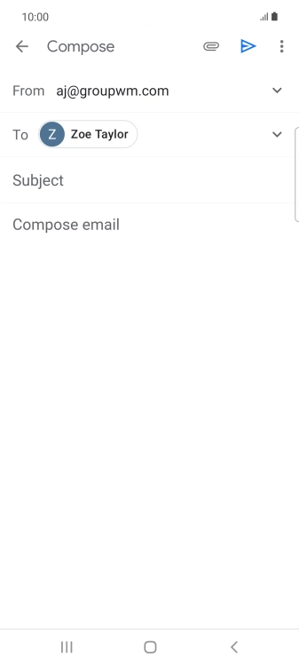 Press Subject and key in the required subject.