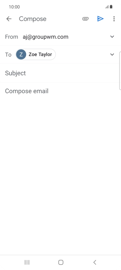 Press Subject and key in the required subject.