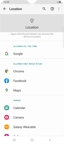 Press the required app.