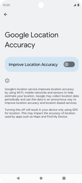 If you press the indicator next to 