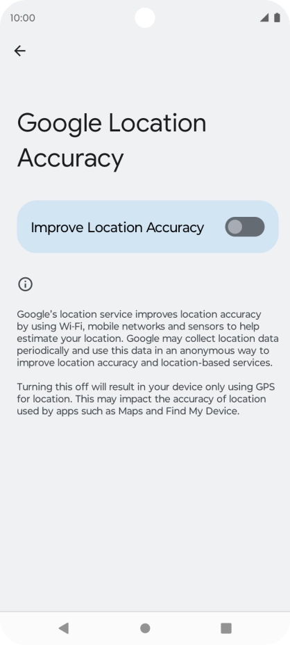 If you press the indicator next to 