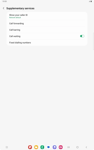 Press Call forwarding.