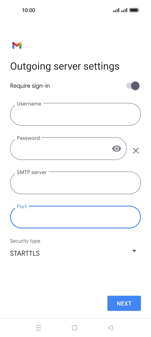 Press the drop down list below 