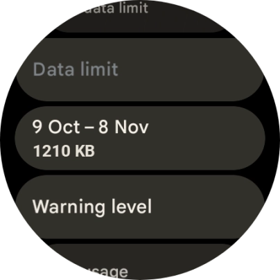 The total data usage is displayed.