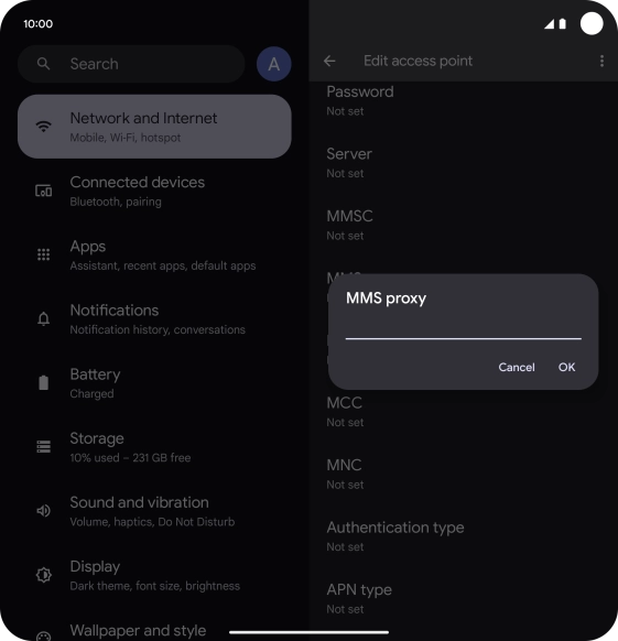 Key in 149.254.201.135 and press OK.