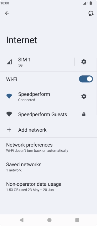 Press the Home key to return to the home screen.