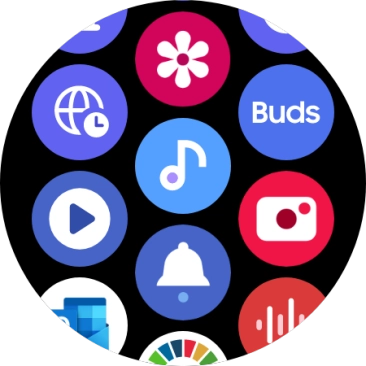 Press the music player icon.