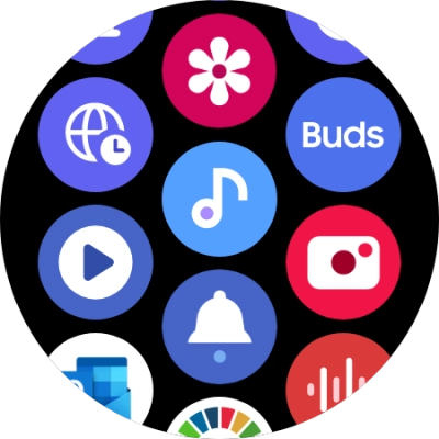 Press the music player icon.