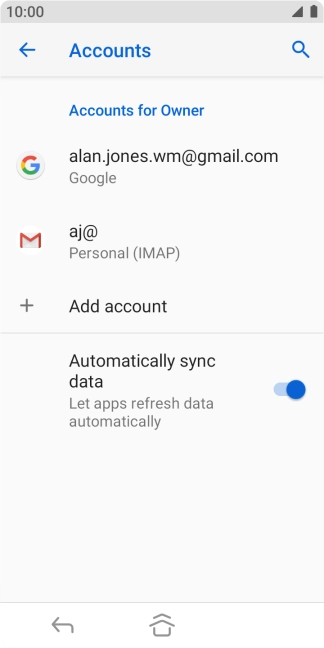 Press the Home key to return to the home screen.