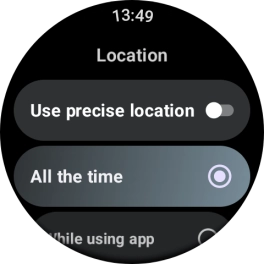 Follow the instructions on the screen to select the required settings and turn the function on or off.