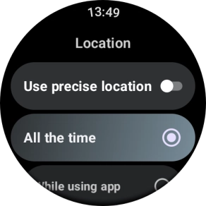 Follow the instructions on the screen to select the required settings and turn the function on or off.