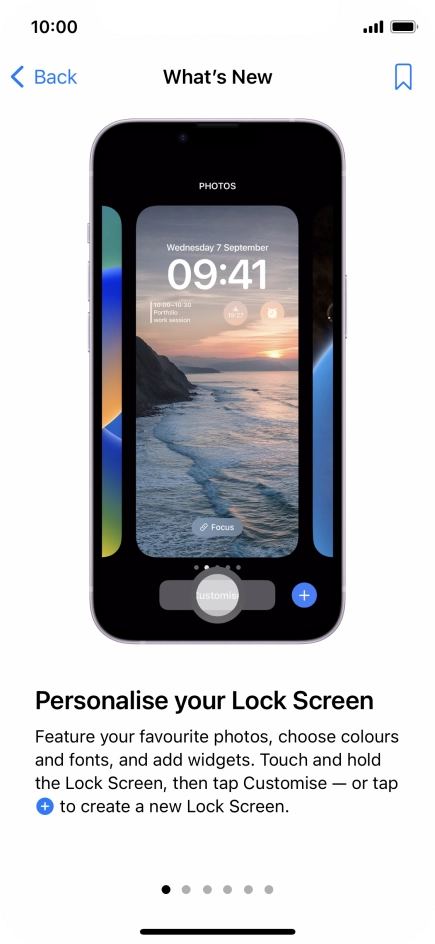 Slide your finger upwards starting from the bottom of the screen to return to the home screen.