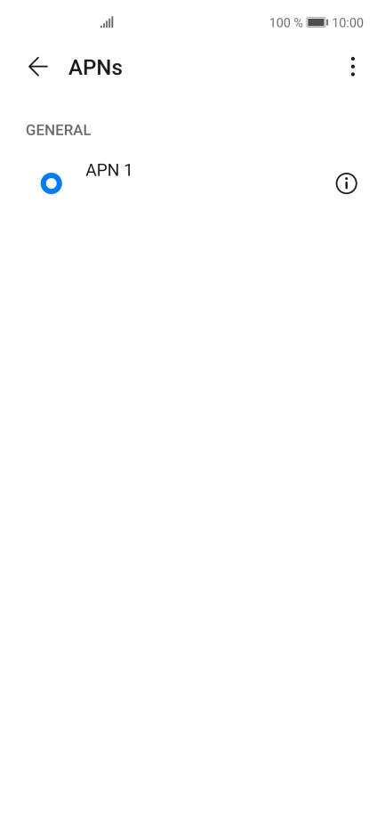 Press the menu icon.