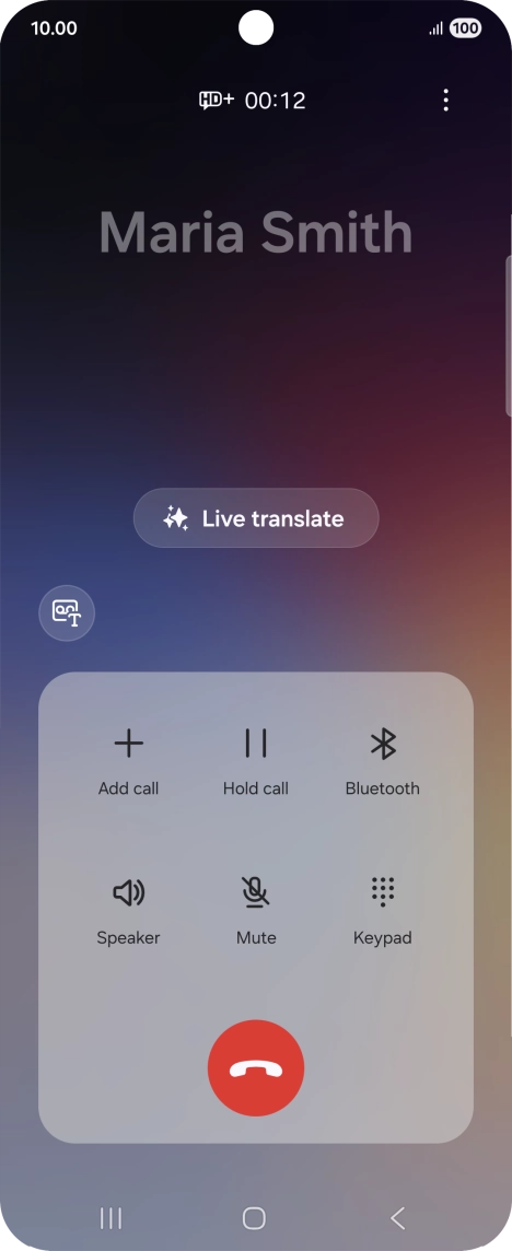 Press Live translate.
