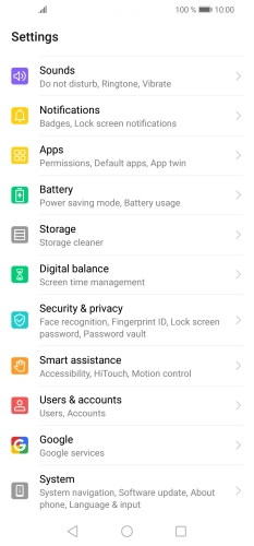 Press Users & accounts.