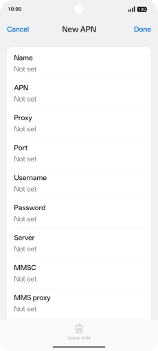 Press the field below 