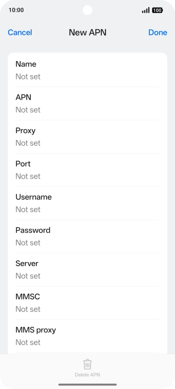 Press the field below 