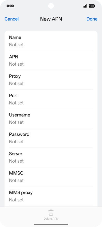 Press the field below 