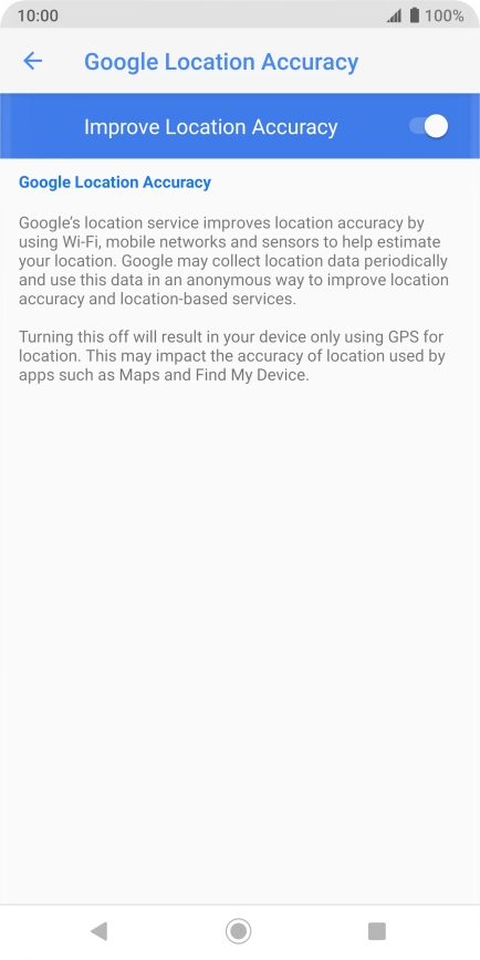 If you press the indicator next to 