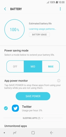 Press the Home key to return to the home screen.