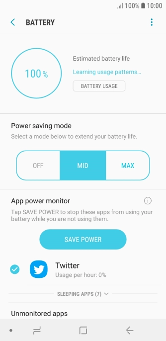 Press the Home key to return to the home screen.