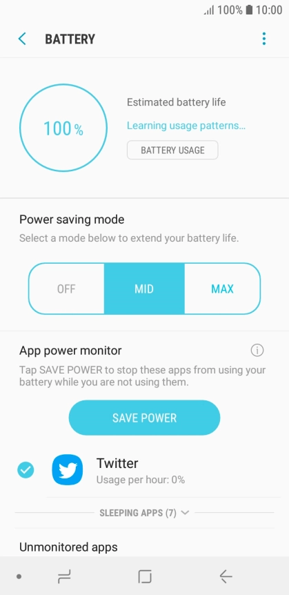 Press the Home key to return to the home screen.