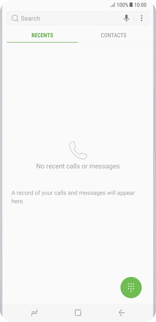 Press the menu icon.