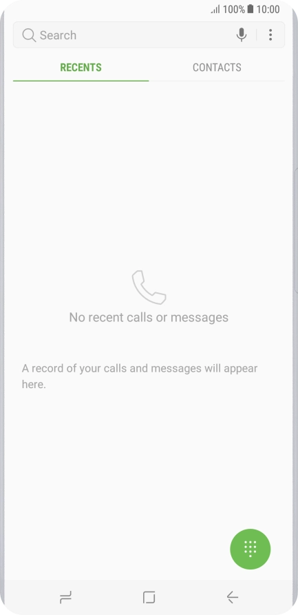 Press the menu icon.