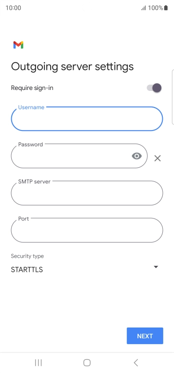 Press the field below 