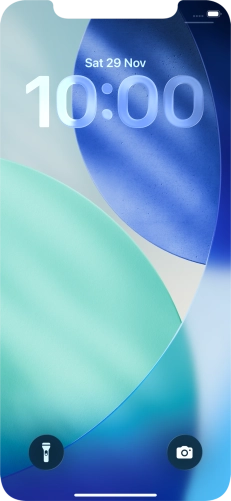 Slide your finger upwards starting from the bottom of the screen.