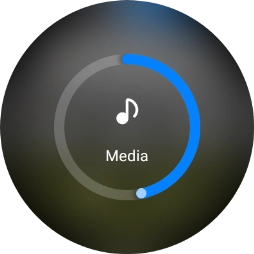 Slide the circle to select the required volume.