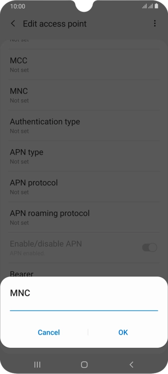 Key in 33 and press OK.