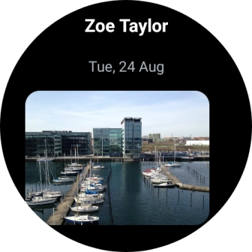 Press and hold the required message for a moment.