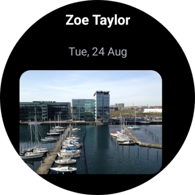 Press and hold the required message for a moment.