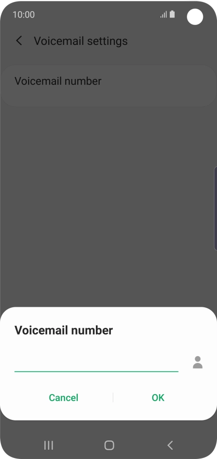 Key in +447953222222 and press OK.