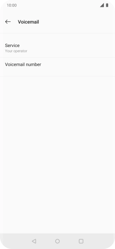 Press Voicemail number.