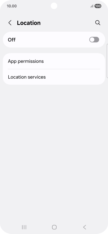 Press the indicator to turn the function on or off.