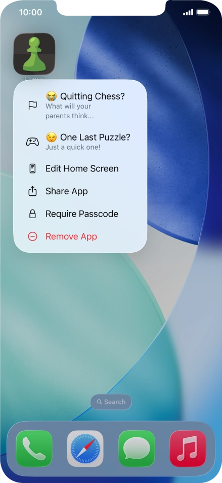 Press Require Passcode.