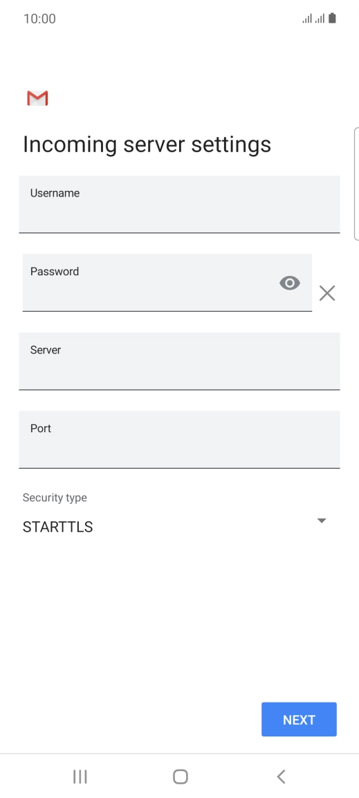Press the field below 